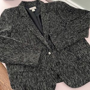 14P black/white tweed Blazer